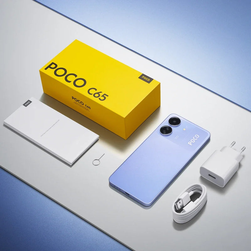 Android POCO C65 Xiaomi - 8GB 256GB 6.74" ultra-large Display 50MP Triple Camera 5000mAh NFC POCOC65